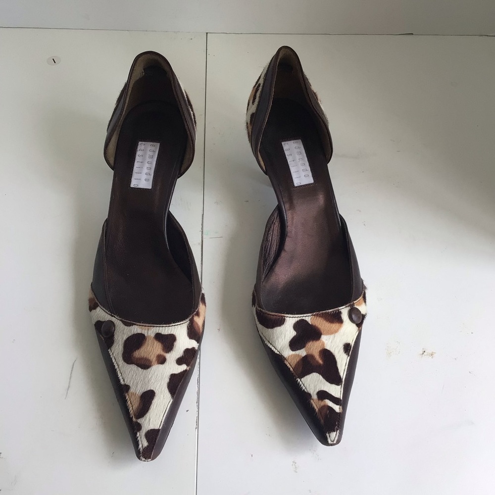 Edmundo Castillo Calf hair Animal Print Pumps. Size 8.5